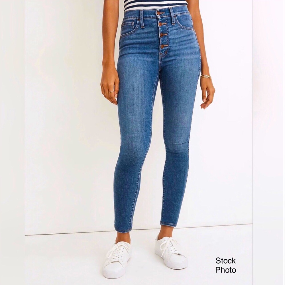 Madewell Buttonfly 10” High-Rise Skinny Jeans (29)